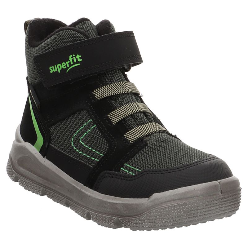 Superfit | Mars | 1-009089 | Boot | wasserdicht | Klettverschluss | Fleecefutter | schwarz | grün