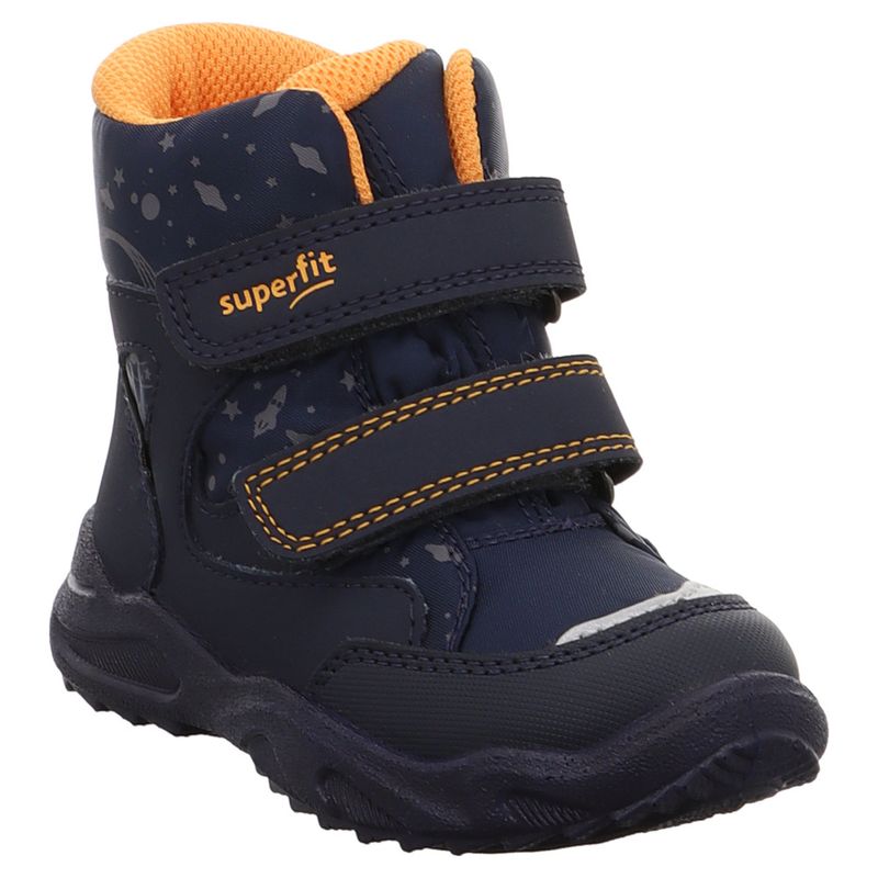 Superfit | Glacier | 1-009236 | Schneeboot | GoreTex | Klettverschluss | blau | orange