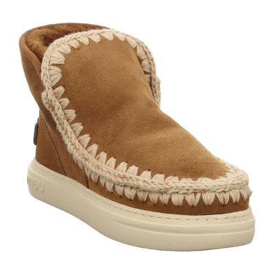 Mou - Eskimo sneaker bold glitter logo - FW411001A - Boots braun | cognac
