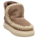 Mou - Eskimo sneaker bold glitter logo - FW411001A - Boots beige | elephant grey