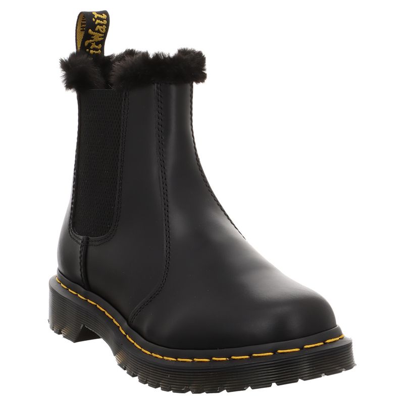 Dr. Martens | Chelsea Boot | 2976Leonore | Kunstpelzfutter | schwarz | dark grey