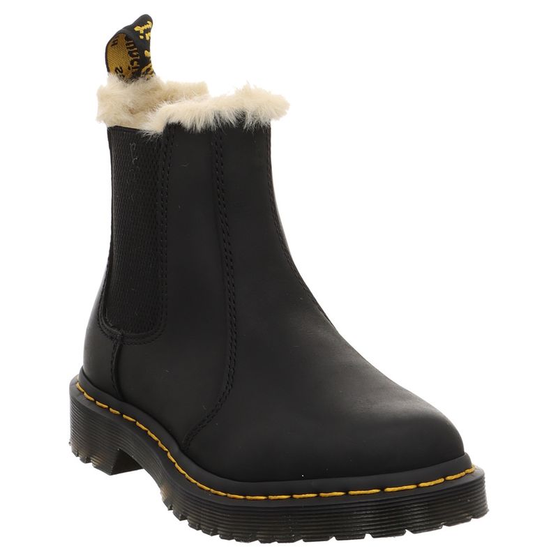 Dr. Martens | Chelsea Boot | 2976Leonore | Kunstpelzfutter | schwarz