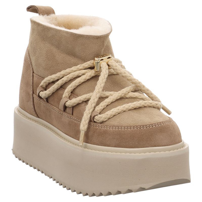 Inuikii | 75104-105 | Classic Low Platform Boot | Schneeboot | Lammfell | beige