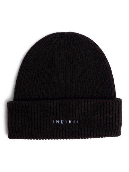 Inuikii | 42020-020 | Ribbed Wool Beanie | Wollmütze | dunkelbraun