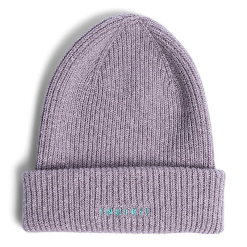 Inuikii | 42020-020 | Ribbed Wool Beanie | Wollmütze | grau | braun
