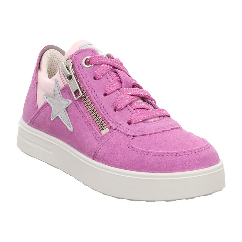 Superfit | Stella | 1-000802 | Low Top Sneaker | Reißverschluss | lila | rosa | silber