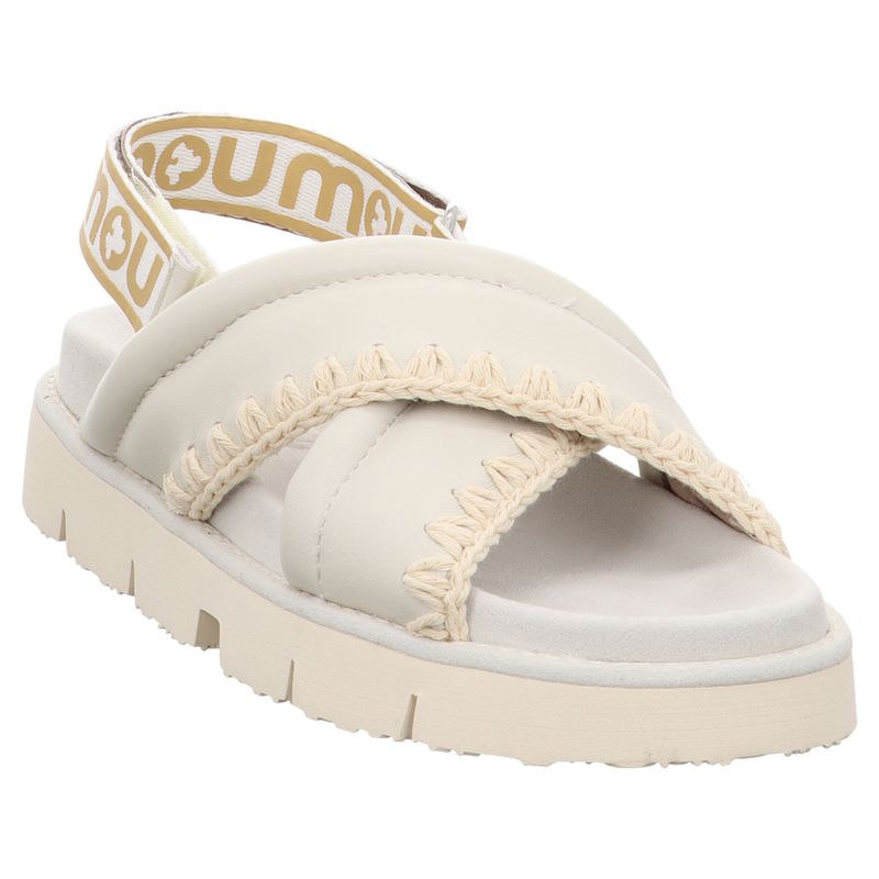 Mou | Criss-Cross Bio Sandal | MUSW461004C | Sandale | weiß