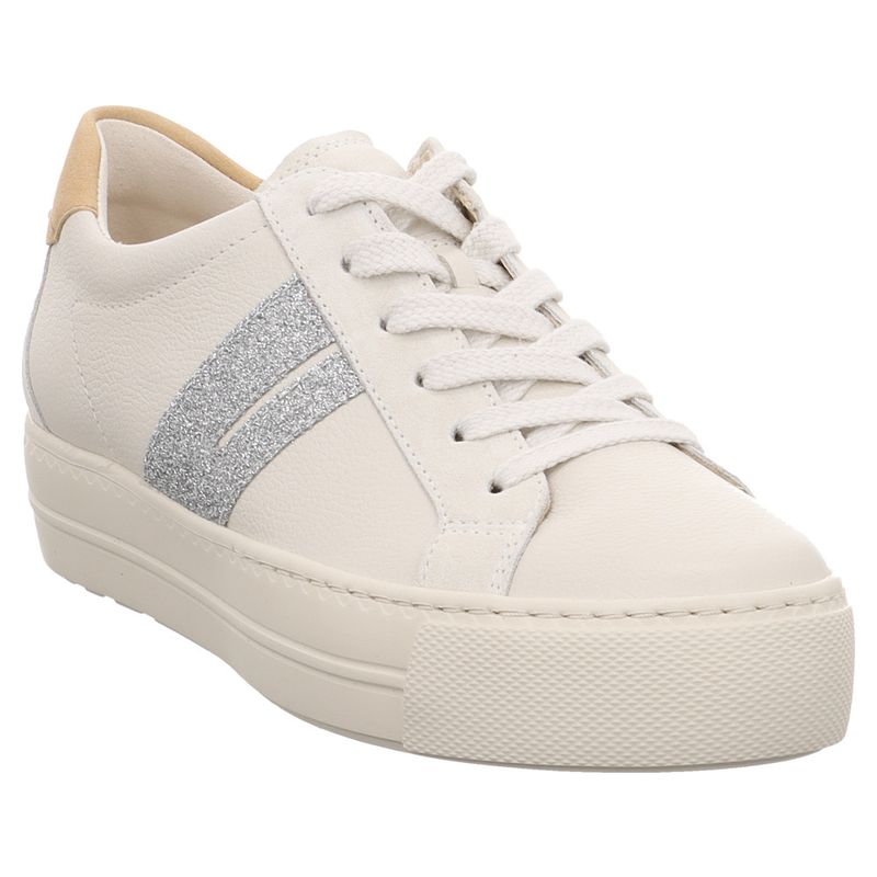 Paul Green | 5330 | Sneaker Low | Glitter | weiß