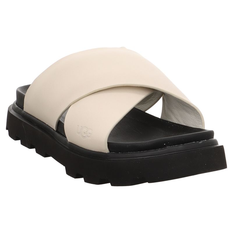 UGG | W CAPITELLE CROSSBAND | 1152672 | Leder Pantolette | weiß