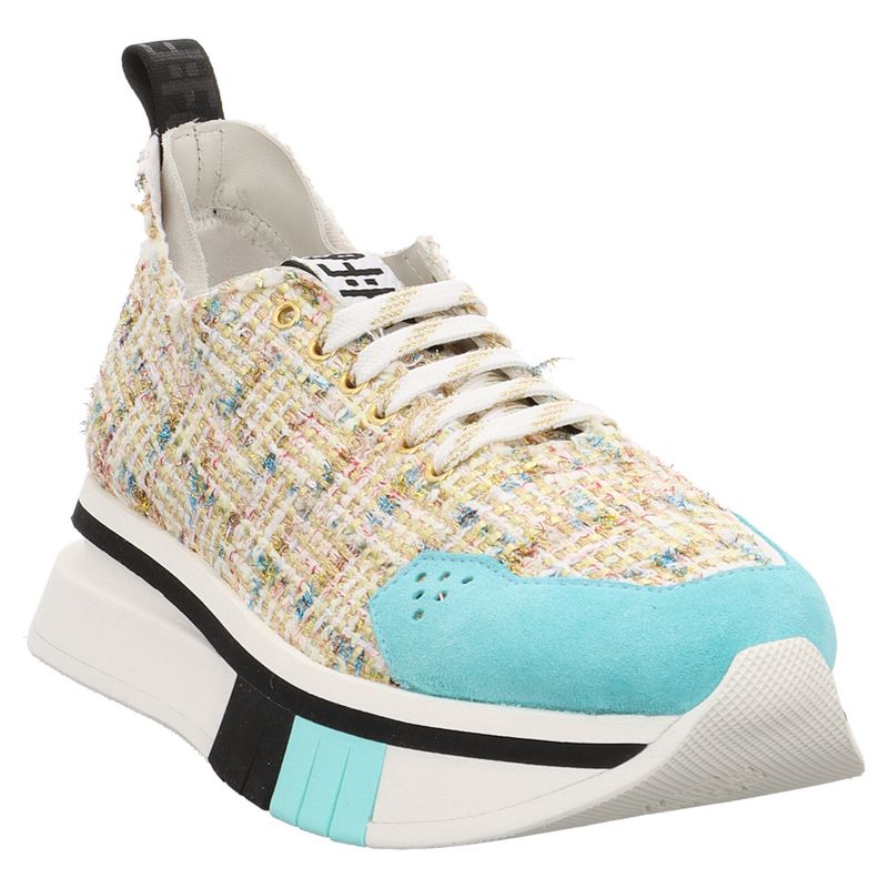F65: | FD8116-100 | Donna | Strick | Damen Sneaker | weiß | bunt
