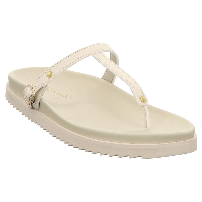 Hey Marly - Casual Clean TS - Topping Pantolette | weiß