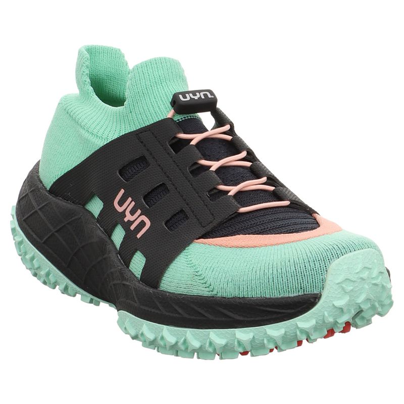 UYN | Y100290 | Woman Arion | Schnellverschluss Sneaker | hellgrün | dunkelgrau