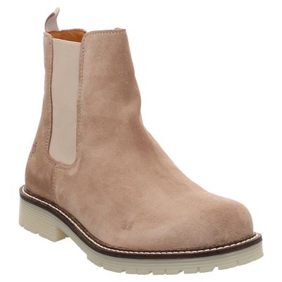 Apple of Eden - Stella - Chelsea Boots aus Velours hellbraun