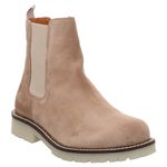 Apple of Eden - Stella - Chelsea Boots aus Velours hellbraun