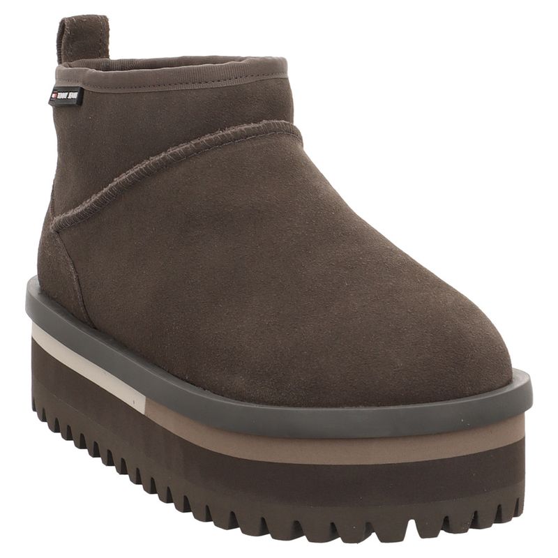 Tommy Jeans | EN0EN02599 | TJW Suede Flatform Boot WL | grau