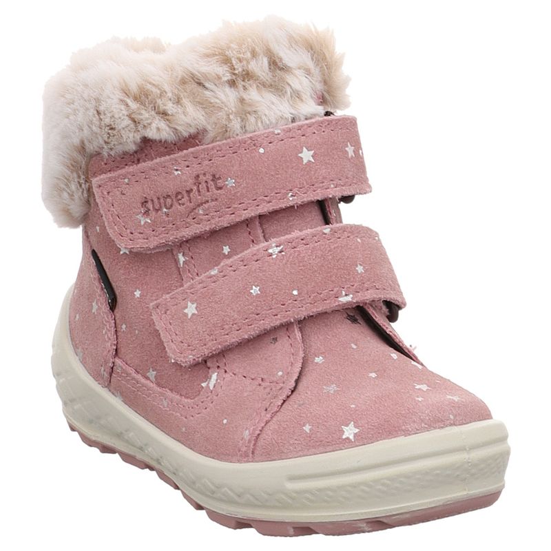 Superfit | Groovy | 1-106316 | Schneeboot | Gore-Tex | Klett | Sterne | rosa