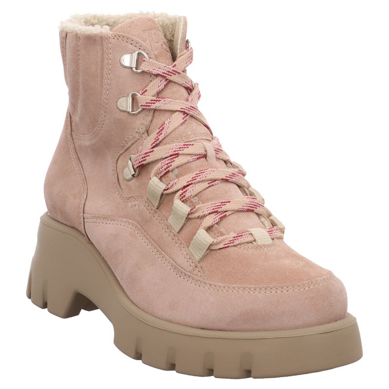 Paul Green | 8154 | Schnürstiefelette mit Warmfutter | rose