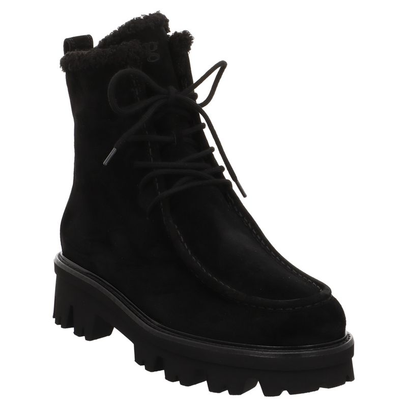 Paul Green | 8194 | Super Soft | Schnürstiefelette | schwarz