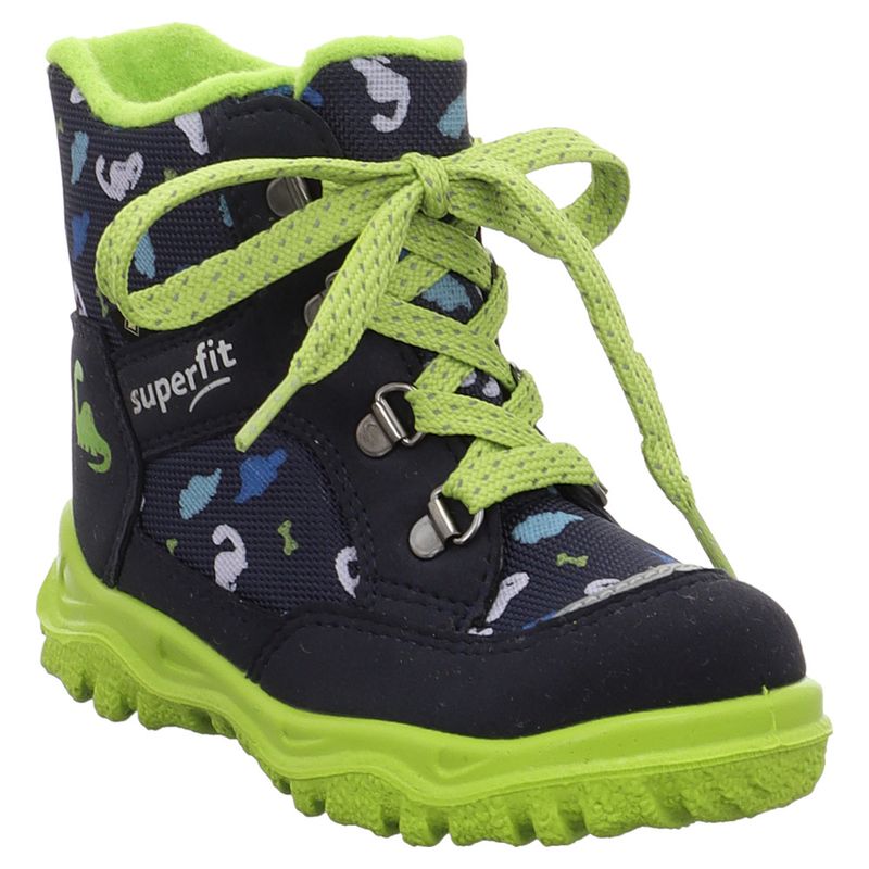 Superfit | Husky1 | 1-006046 | Schneeboot | Schnürboot | Vegan | Gore-Tex | blau | hellgrün