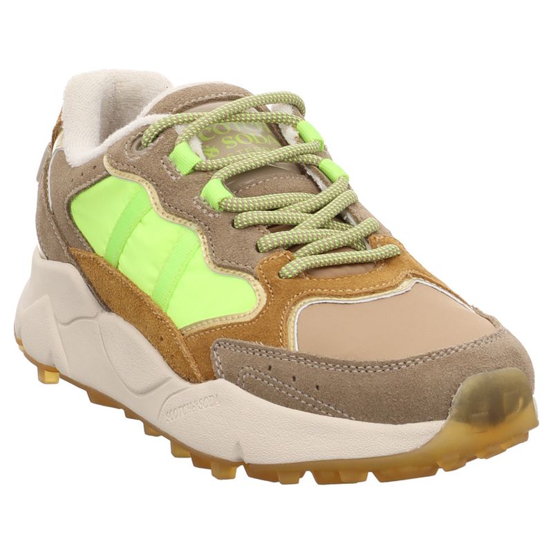 Scotch & Soda | 78.3197.01 | Damen Sneaker | beige | neongrün