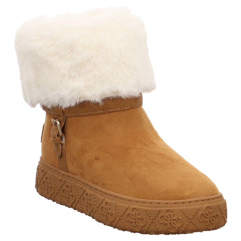 Guess | Uncie | Winterboots mit Fellkragen | braun  | beige