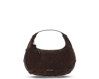 Hey Marly - HM60-2503-M - Lifetime Sister Suede M - moderne Umhängetasche braun | kaffee