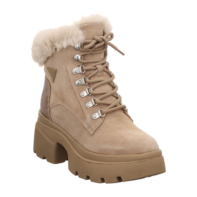 GUESS | Yareli | FLFYRL | Schnürboots | Damen | braun