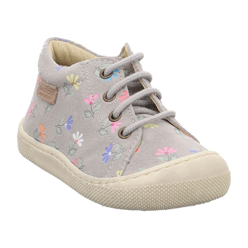 Naturino Barefoot Amur Lauflerner Schnürschuh - 2018465.47.0B03 - pr.cyclamens grey | grey | cyclamens | grau