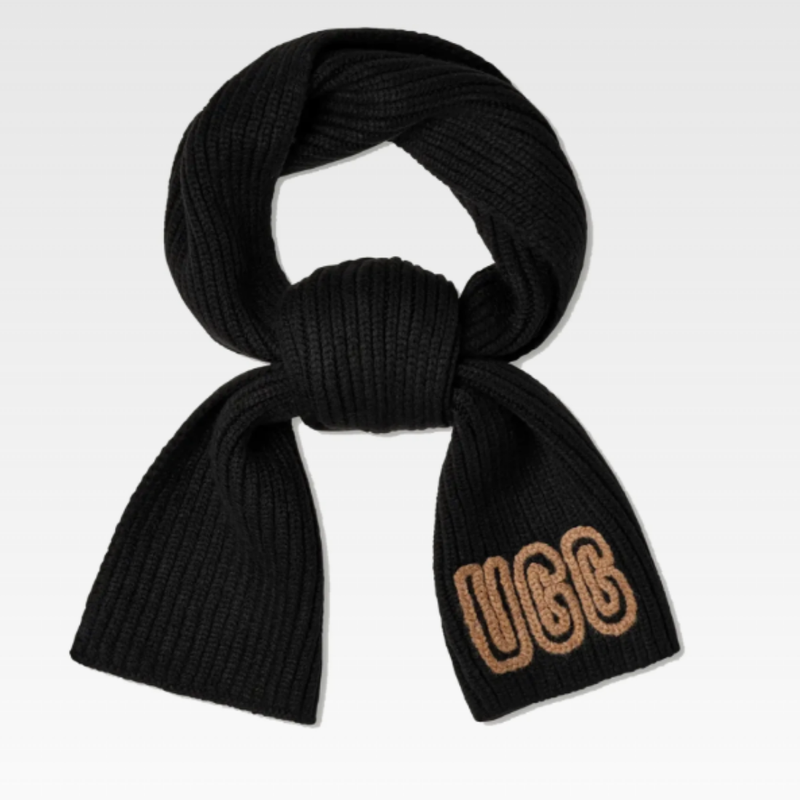 UGG - 102787-BLK - U Chunky Crafted Rib Scarf - Schal | black | schwarz