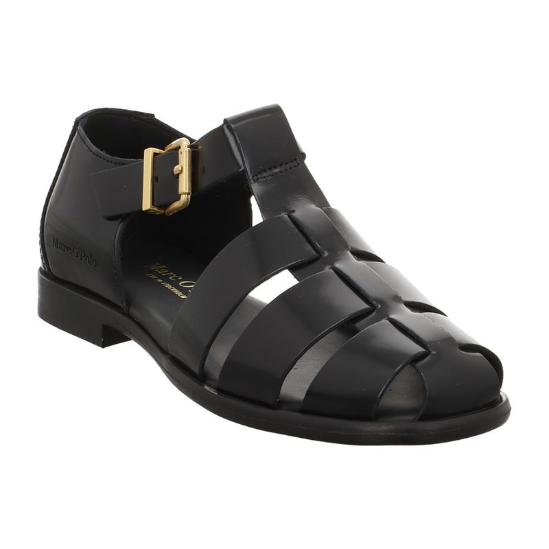 Marc O'Polo Damen Sandale - 60218631101189-990 - black | black | schwarz