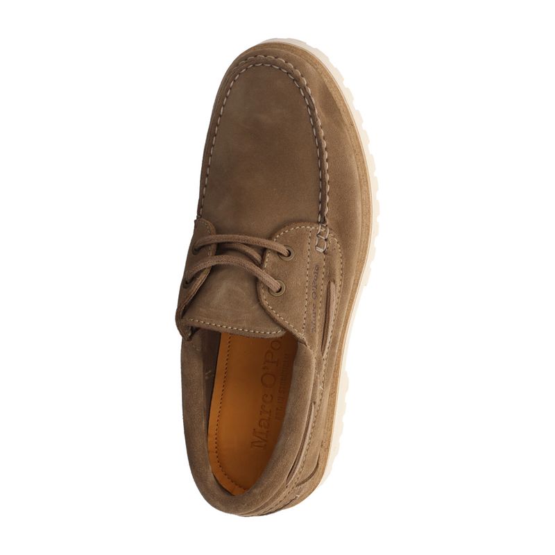 Marc O'Polo Herren Bootsschuh - 60228213602325-718 - dark taupe
