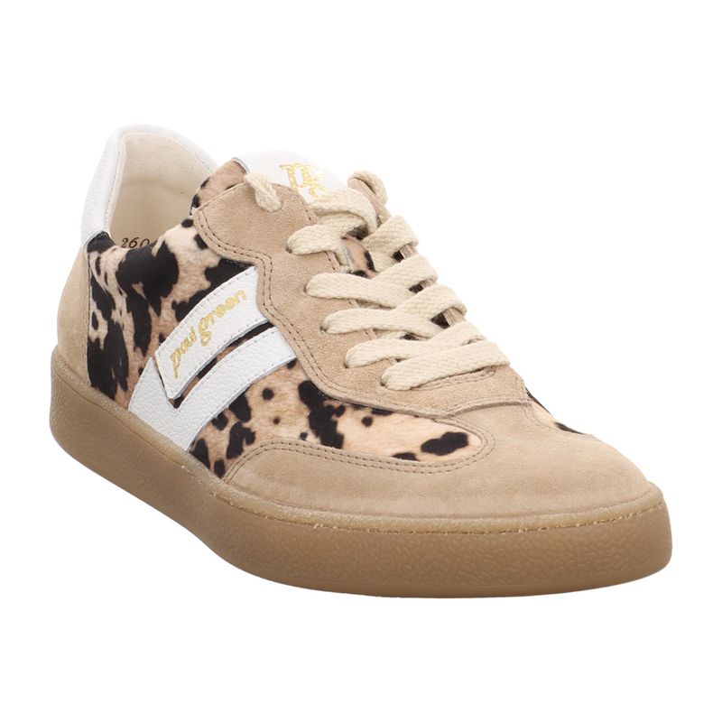 Paul Green Sneaker - 5437-139 - Beige | almond | sand | leoprint