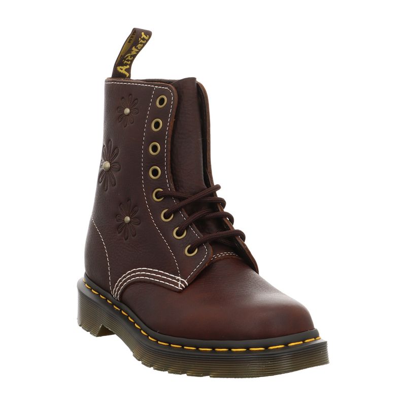 Dr. Martens 1460 Pascal Flower-42420200 Boot - Dunkelbraun | dark brown | dunkelbraun