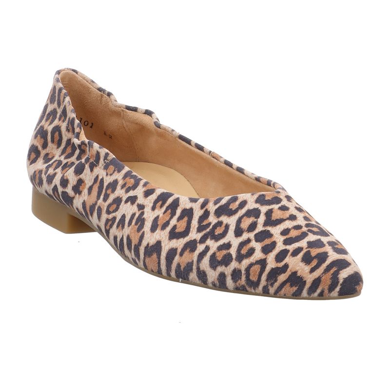 Paul Green Ballerina - 1224-039 - Beige | desert | leoprint