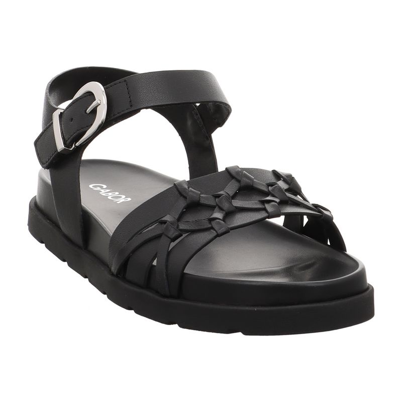 Gabor Fashion - 84.600.27 - Damen Sandalen - schwarz | schwarz | schwarz