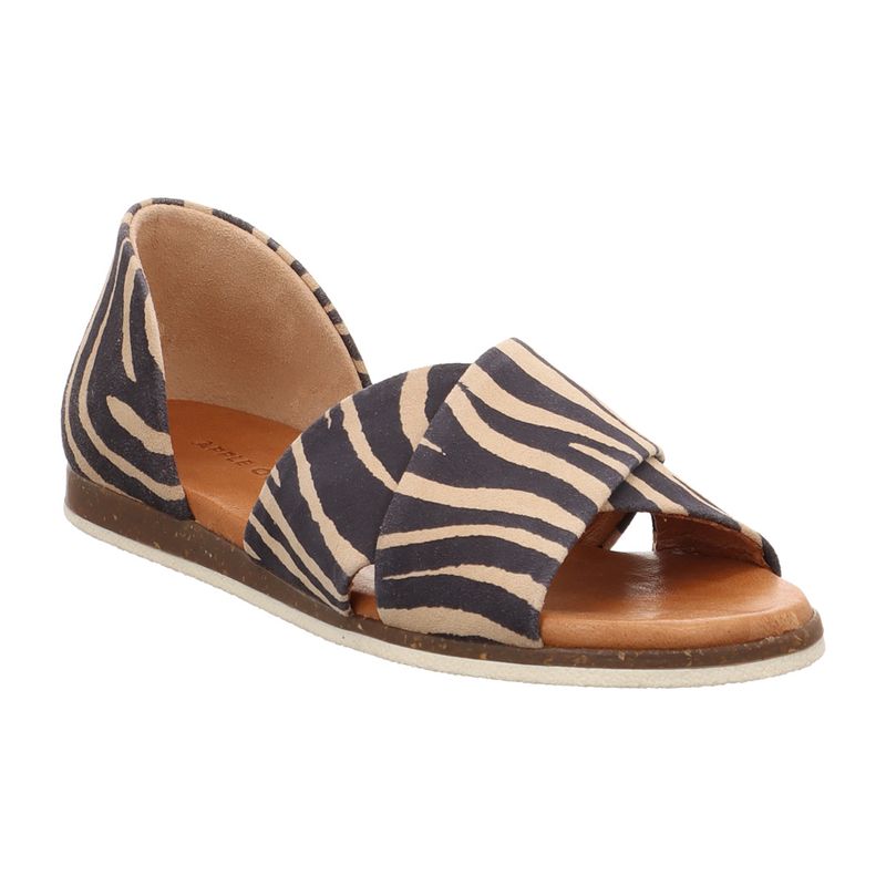 Apple of Eden - Chiusi 41 - offene Ballerinas - Zebralook | cebrano | bege | zebra