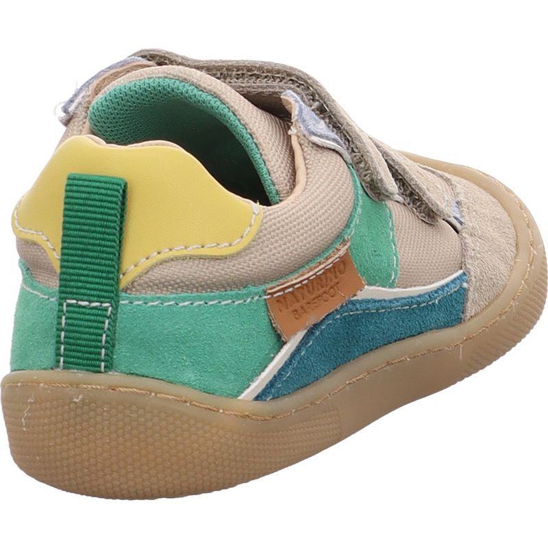 Naturino Barefoot Kesy Klettschuh - 2019125.04.2D98 - suede/fabric taupe-beige-celeste-green