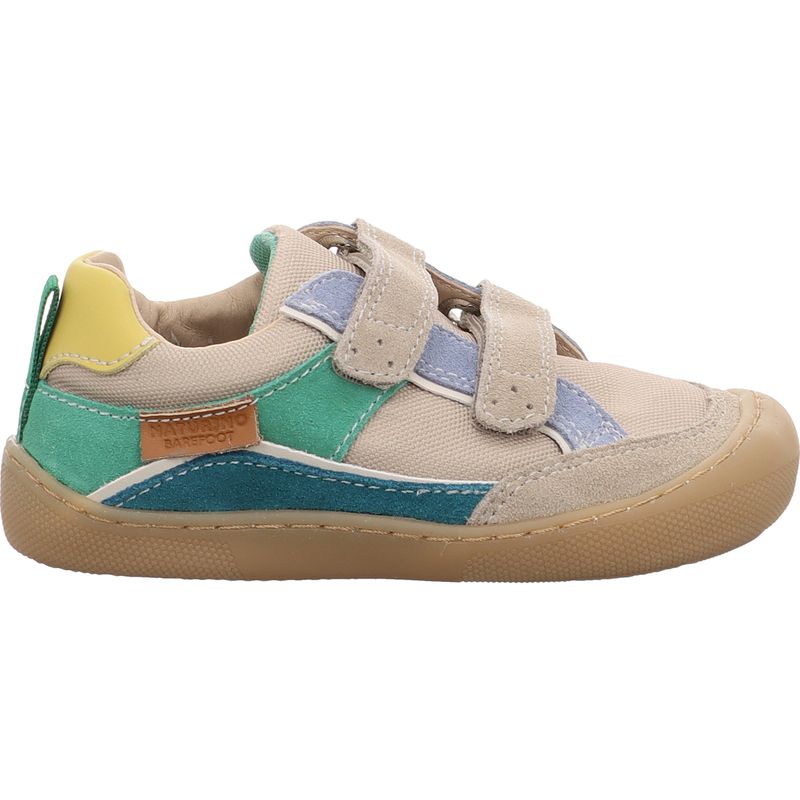Naturino Barefoot Kesy Klettschuh - 2019125.04.2D98 - suede/fabric taupe-beige-celeste-green