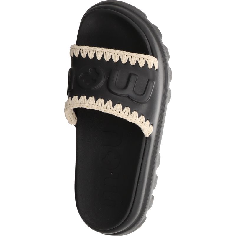 Mou Eva One-Piece Slides- MU.SW661000N-BKWH - Schwarz-Weiß
