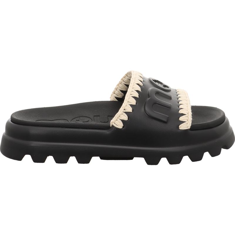 Mou Eva One-Piece Slides- MU.SW661000N-BKWH - Schwarz-Weiß