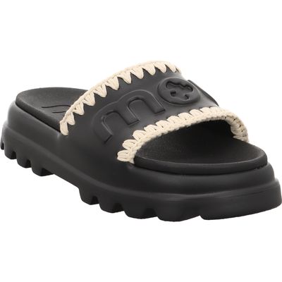 Mou Eva One-Piece Slides- MU.SW661000N-BKWH - Schwarz-Weiß black | white