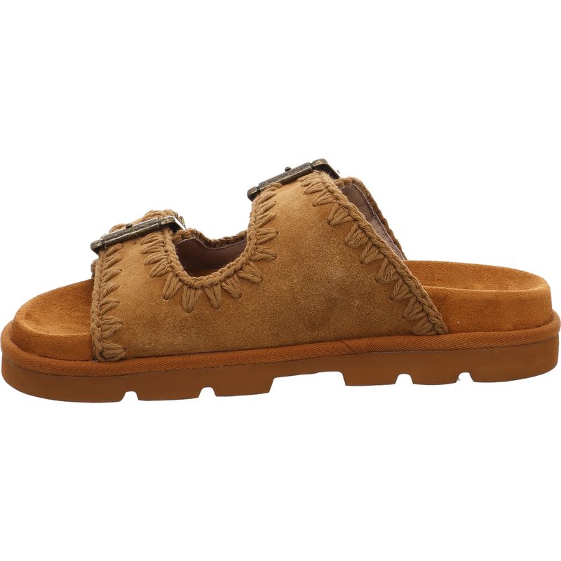 Mou Low Bio Two-Buckle Pantolette - MU.SW631000A-COG - Cognac