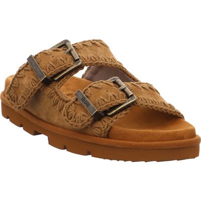 Mou Low Bio Two-Buckle Pantolette - MU.SW631000A-COG - Cognac cognac | braun