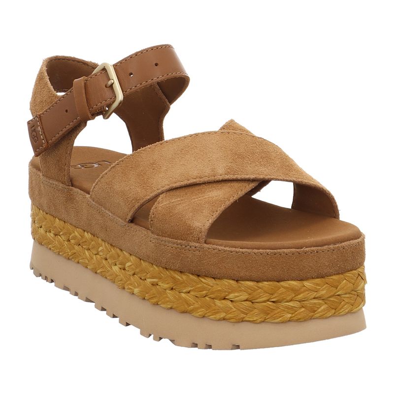 UGG - 1167471 - Aubery Ankle Strap - Plateau Sandale | schwarz