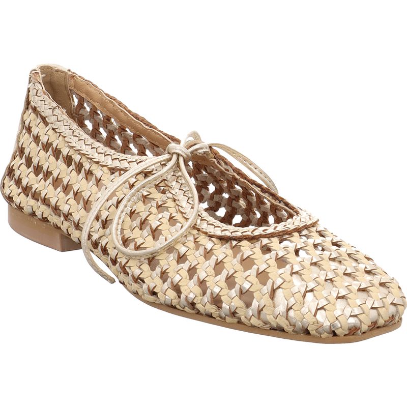 Gioseppo - WORDEN - 79106-P-PLATINO - Ballerina aus geflochtenem Leder - platin | platin