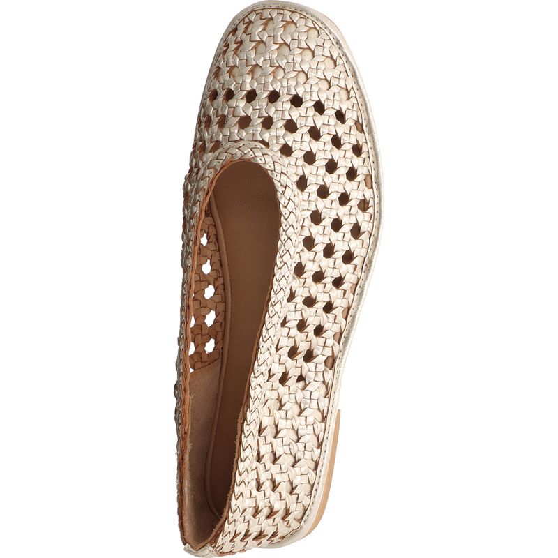 Gioseppo - EMBEYA - Ballerina aus geflochtenem Leder - 78242-P-PLATINO - platino