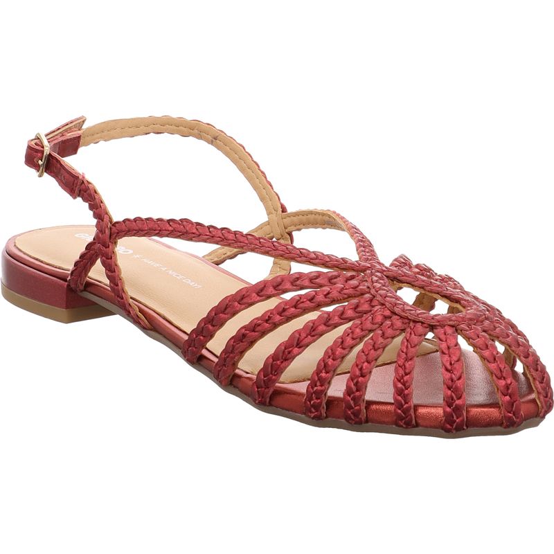 Gioseppo - HINGHAM - flache Sandale aus Leder - 75440-P-BURDEOS - bordeaux | bordeaux