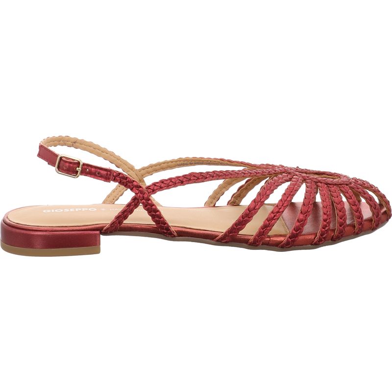 Gioseppo - HINGHAM - flache Sandale aus Leder - 75440-P-BURDEOS - bordeaux