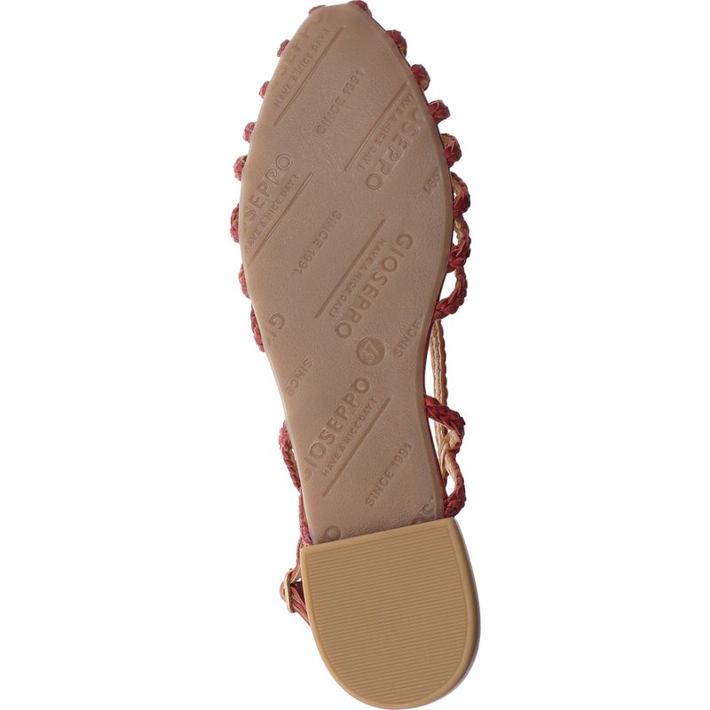Gioseppo - HINGHAM - flache Sandale aus Leder - 75440-P-BURDEOS - bordeaux