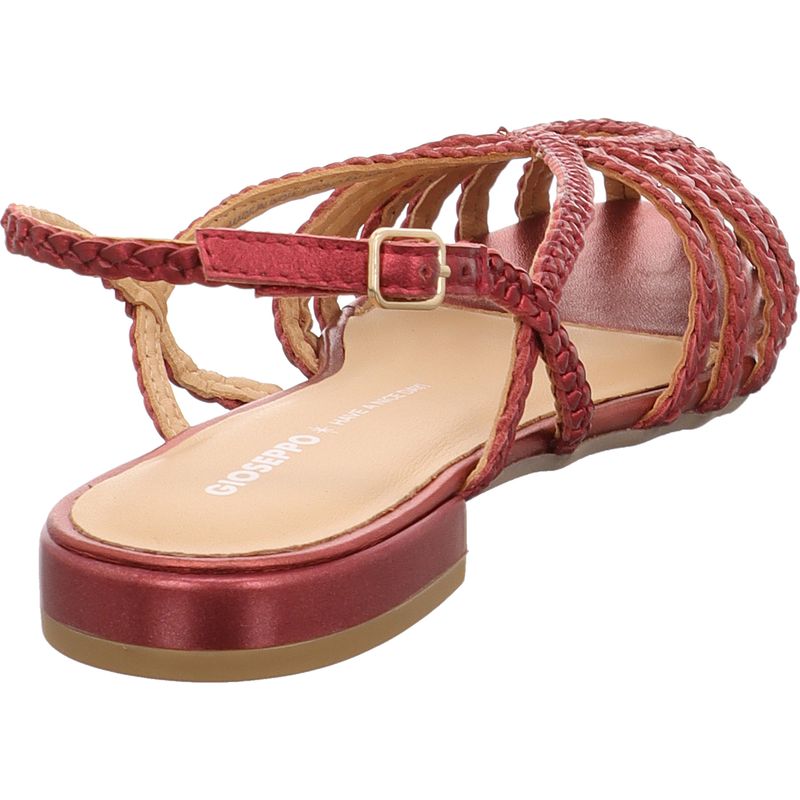 Gioseppo - HINGHAM - flache Sandale aus Leder - 75440-P-BURDEOS - bordeaux